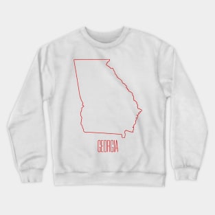 Georgia State Outline Crewneck Sweatshirt